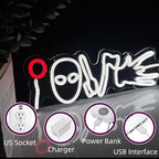 Horror Movies Love Neon Signs For Wall Decor, LED Neon Light for Movie Night Party Gothic Led Light Up Signs for Room Bar Man Cave Movie Night Party Halloween Decorations Gifts
