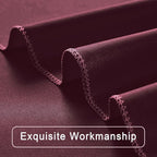 30 ft x 10 ft Wrinkle Free Maroon Backdrop Curtain for Parties, Polyester Burgundy Photo Backdrop Drapes 6 Panels 5x10ft for Baby Shower Wedding Birthday Party Engagement Ceremony Decoration