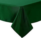 Cupuamon Square Tablecloth 90x90 inch Washable Polyester Fabric Table Cloth for Wedding Party Dining Banquet Decoration（90x90,Hunter）