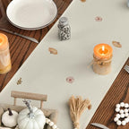 Artoid Mode Wild Flowers Grasses Floral Fall Table Runner, Seasonal Autumn Kitchen Dining Table Decoration for Home Party Decor 13x120 Inch