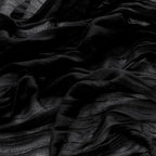MLMW 10 Pack Halloween Table Runner Cheesecloth Black Boho Gauze Cheese Cloth 160 inch Rustic Sheer Table Runner 13.3ft for Party Wedding Baby Bridal Shower Birthday
