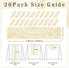 10FT 20 Pack Beige Cheesecloth Table Runner 20 x 120 Inch Long Rustic Gauze Fabric Cheese Cloth Table Runner for Wedding Bridal Baby Shower Table Decorations Boho Sheer Birthday Party Table Decor