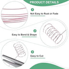 2-Rolls 0.2mm Jewelry Wire, 32 Gauge 328FT Craft Wire Copper Beading Wire for Jewelry Making/Planting/Weaving/DIY Crafting, Soft Metal Wires [100M, Rose Golden]