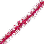 Mandala Crafts Hot Pink Tinsel Garland - Thin Metallic Foil Glitter Mini Garland for Christmas Tree, Party, Wedding Decor, and Holiday Decorations