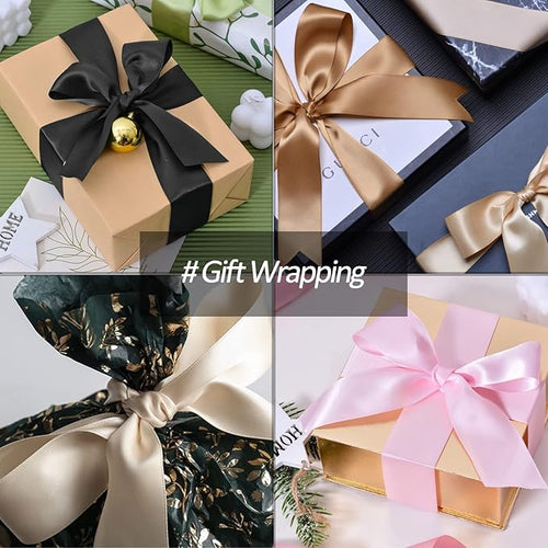 1-1/2 inches Wide x 100 Yards Single Faced Pink Satin Ribbon, Azalea Ribbon Use for Bows Bouquet, Gift Wrapping, Wedding Decoration, Floral Arrangement (Pink)
