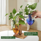 Plants Propagation Stations Plant Terrarium Kit Glass Planters for Indoor Plants House Plant Accessories Gift for Women - 4 Love Bulb Vase