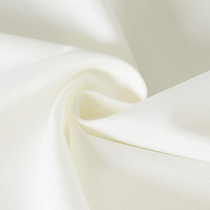 Cupuamon Square Tablecloth 70x70 inch Washable Polyester Fabric Table Cloth for Wedding Party Dining Banquet Decoration（70x70,Ivory）