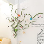 118 inch Big Artificial Green Tree Branches Ivy Grapevine Garland Fake Tree Trunk Wall Door Hanging Plants Twigs Moss for Garden Home Wedding Outdoor Jungle Leaves Room Decoration