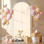 6.6FT Champagne Arch Backdrop Cover - Polyester Fitted Wedding Arch Stand Covers Round Top Chiara Arch Backdrop Cover for Birthday Party Banquet Photo Background Decoration