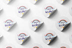 300 pcs Premium Custom Stickers Paper 2 inch Round Uncoated - Personalized Stickers for Businesses with Logo and Name. Birthday and Wedding Favors. Baby Pets Label Product Boxes