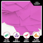 Ultimate Confetti, Pink Biodegradable Confetti - Rectangular Fluttering Tissue Paper Confetti for Cannon and Launcher use – Best for Gender Reveal, Parties, Concerts and Weddings - 20 lb, 320 oz