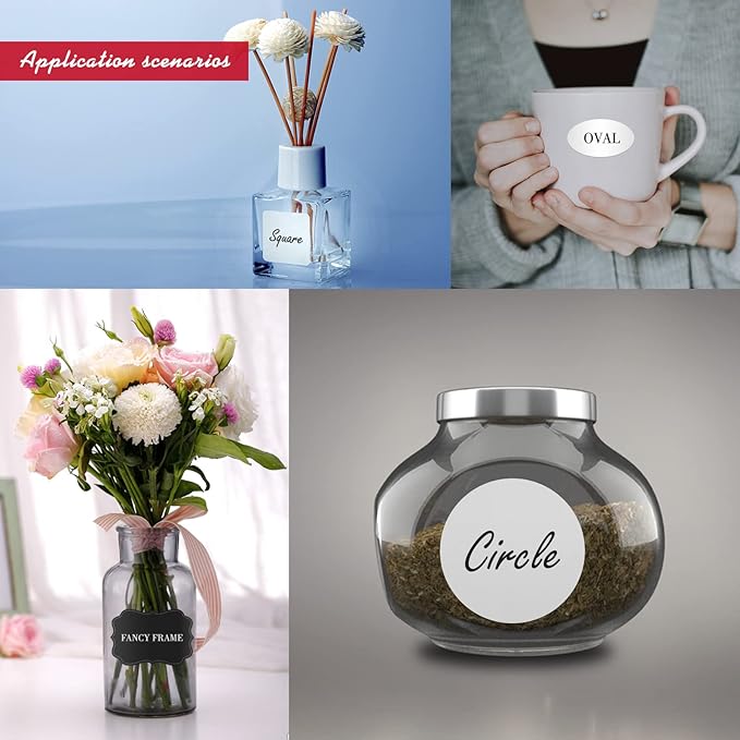 Custom Personalized Labels - Oval Stickers With Any Design, Image, Logo, Text for Business, Thank You Labels, 100 Count (4"x2")
