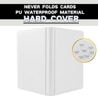 1600+ Pockets Trading Card Binder, 16-Pocket Card Ablum Compatible with MTG,Sports Cards & Other Standard Size Trading Card (WHITE)