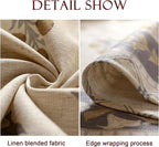patdrea Designer Beige Tablecloth for Rectangle Table,Elegant Linen Floral Pattern French Table Cloth,Decor Cover Cloth for Kitchen Dining Christmas,Thanksgiving,Party,63"x87"-Istana a