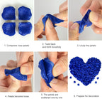 Ouddy Decor 3000 Pcs Rose Petals Artificial Flowers for Valentine's Wedding Decor Romantic Night Bridal Party Home Decorations, Blue