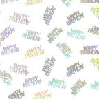 Birthday Confetti Happy Birthday Party Table Decorations Rainbow Silver Paper Table Scatters for Kids/Adult Birthday Anniversary DIY Crafts Party Supplies 100PC