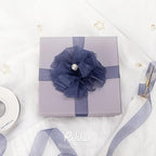 Ribbli Navy Organza Ribbon,1/2 Inches x Continuous 50 Yard,Navy Sheer Ribbon for Gift Wrapping,Cookie Wrapping,Wedding Decoration,All Crafting and Sewing