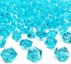 Vase Fillers for Home Decor, Fake Crushed Ice Cubes, Vase Fillers, 150 pcs Reusable Fake ice Cubes for Photography Accessories Props Decoration(0.86 * 0.62inch,Blue)