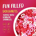Sprinkles for cake decorating, 7 Ounces Valentine Sprinkles, Red/Pink/White Love Confetti Sprinkles for Cupcake, Cookies, Ice Cream Topper, Edible Cake Decorationss, Baking Desserts