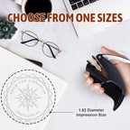 Personalized Book Embosser - Custom Library Stamp, Personal Gifts for Book Lovers, Readers, Teachers (Star-02)
