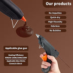 MATUFF Brown hot Glue Sticks Full Size 0.43” Dia x 8” Long, 20 pcs Hot melt Adhesive Glue Sticks, All-Purpose Colored Glue Gun Sticks for DIY Brown Crafting Arts and Home Decoration Repair Bonding