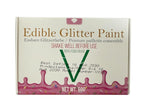 Edible Glitter Paint - 6 Colors Food Grade Edible Paint for Cake, Chocolate, Cupcakes, Cocktail, Shimmer Decorative Paint Liquid Food Coloring for Halloween Candy, Drinks, Baking, 6x10g