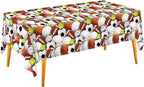 Gatherfun Sports-Themed Party Pack: 2-Pack Boys Birthday Decorations, Disposable Plastic Tablecloth for Sports Birthday Party Decorations，54 x 108 Inches