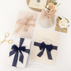 Ribbli Beige Ribbon 1 Inch x 3 Rolls Total 24 Yards Natural Handmade Fringe Chiffon Silk Ribbon for Wrapping Wedding Invitations Bridal Bouquets DIY Crafts Home Decor