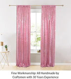 ShiDianYi Sequin Curtain Backdrop 2 Panels 4FTx6FT Fuchsia Pink Backdrop Curtain Photo Booth Backdrop 48inx72in -190425E