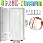 4 Pack Macaron White Foil Fringe Curtain Backdrop, 3.28Ft x 8.2Ft Foil Fringe Streamers Curtains for Party, Photo Booth Props, Birthday, 2022 Graduation Decor Supplies, One Size