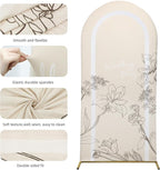 Wedding Arch Cover 7.2FT 6.6FT 6FT Spandex Arch Backdrop Cover Stretchy Backdrop for Wedding Birthday Party Decoration Baby Shower