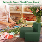 30 PCS Floral Foam Blocks, Green Flower Foam Bricks for Fresh & Artificial Flowers, Wet and Dry Florist Foam for Arrangements, Crafts, Bouquets, DIY Centerpieces, 5.5 x 3.1 x 1.8 in