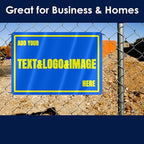 Custom Signs Outdoor Metal Sign - 12 x 8 Customized Personalized Aluminum for Office, Home, Business, Decor, Road Signs, Rust-Proof (Yellow Text Box)