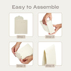Boxes Craftory Pack of 20 Party Favor Boxes (6.69 x 2.75 x 9.25 inch) - Ideal for Wedding, Bridal Shower Gifts and Baby Shower - White Floral