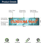 Custom Sign, Custom Street Sign, 11 Font Colors, 13 Font Styles, 4 Hole Options, 22 Sizes, 3x12 Inches, Rust Free DiBound, Fade Resistant, Made in USA by My Sign Center (Graffiti)