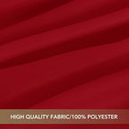 sancua Christmas Red Square Tablecloths 85x85 Inch, 2 Pack - Fabric Table Cloth for Square or Round Tables, Washable Polyester Table Cover for Dinner, Holiday Party, Decorative Display Tables