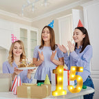 15th Birthday Decorations For Girls and Boys,15 Light Up Numbers Quinceanera Decorations,Numero 15 Decoracion Para Quinceanera,Centros De Mesa De 15 Anos,Arreglos De Mesa Para 15 Anos