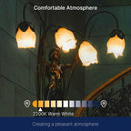 FLSNT 40W Equivalent LED Chandelier Light Bulbs, Dimmable Amber LED B11 E26 Candelabra Base Bulbs, 2200K Warm White, 330LM, 12 Pack UL,CA65 Listed.