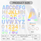 BEISHIDA 116 PCS A-Z Glitter Laser Silver DIY Letter Banner Kit Make Your Own Banner，Including 111 Letters and Numbers 3 Rope and 2 Threading Device,Customized for Birthday Graduation Wedding Party Decor