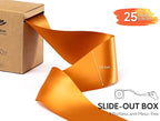 Satin Ribbon 2.5 Inch Double-Faced Ginger Polyester Ribbons 25 Yards for Crafts Flower Bouquet Gift Wrapping Wedding Invitation