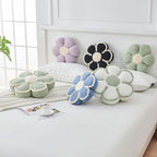 Flower Pillow, Soft Flower Decorative Throw Pillow, Cute Daisy Flower Shaped Seating Floor Cushion Room Décor Plush Pillows for Sofa Couch Bed (13.7 Inch, Sage Green)