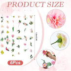 XunYee 6 Pcs 35.4 ft Flower Garlands Hanging Wildflower Backdrop Decoration Artificial Floral Garlands Fake Flower Vines Faux Silk Wildflower Decor for Halloween Fall Wedding Garden Wall Arch(Blossom)