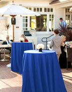 6 Pack Round Tablecloths - 90 Inch, Royal Blue Polyester Table Cover for Round Table, Stain and Wrinkle Resistant Washable Fabric Table Cloth, Polyester Tablecloth for Wedding Banquet Parties