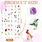 XunYee 6 Pcs 35.4 ft Flower Garlands Hanging Wildflower Backdrop Decoration Artificial Floral Garlands Fake Flower Vines Faux Silk Wildflower Decor for Halloween Fall Wedding Garden Wall Arch(Floral)