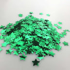 Green Star Foil Confetti Beautiful Metallic Table Confetti Glitter for Fill Balloons, Wedding,Birthday,Party,St. Patrick's Day，Festival Decoration(8000PCS)
