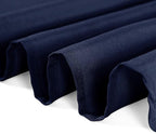Cupuamon 108 inch Round Tablecloth Washable Polyester Table Cloth Decorative Table Cover for Wedding Party Dining Banquet（108 inch,Navy）