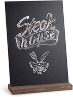 ONUPGO Mini Chalkboard Signs, 6 x 9 Inch Vintage Tabletop Chalk Board Sign with Base Stands - Double Side Mini Menu Boards Small Food Signs for Party Buffet Wedding Bar and Restaurant
