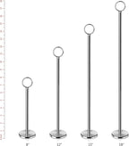 New Star Foodservice 23244 Ring-Clip Table Number Holder/Number Stand/Place Card Holder, 12-Inch, Set of 12