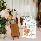 Mimosa Bar Sign for Wedding Acrylic Arch Wedding Bridal Shower Baby Shower Welcome Table Signs for Ceremony and Reception Decor Mimosa Bar Supplies 7 x 5 Inches