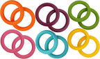 Napkin Rings Set of 12 - Epoxy Resin Napkin Holder Cuffs for Dinner Table Décor - Farmhouse Modern Serviette Rings for Weddings, Parties, Receptions, Banquets, Daily Use (Pastel) - CLEENTABLE